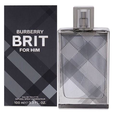 burberry brit men eau de toilette spray 3.3 oz|brit for him eau de toilette.